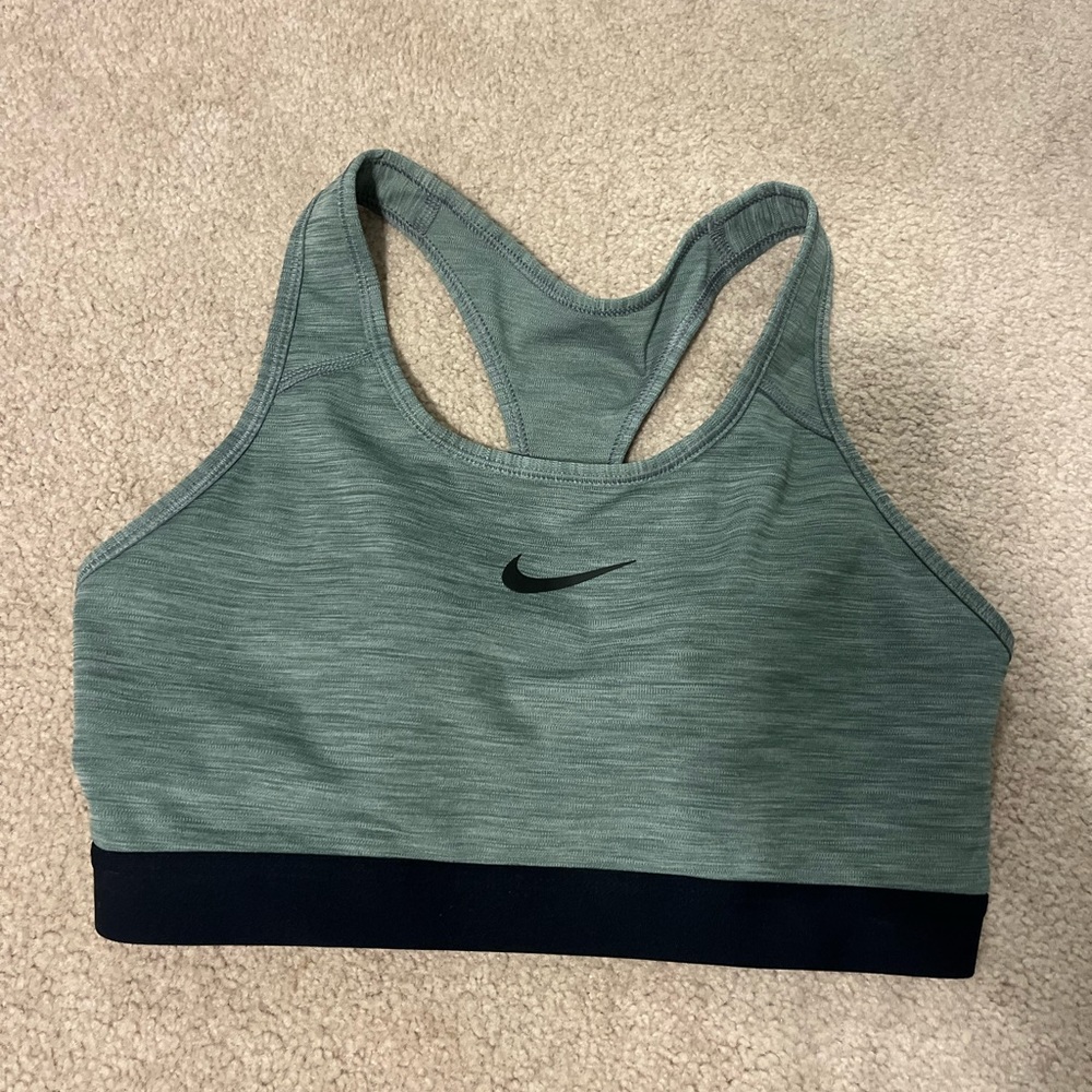 Gray Nike sports bra